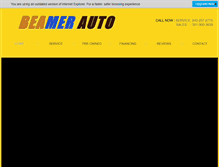 Tablet Screenshot of beamerauto.com